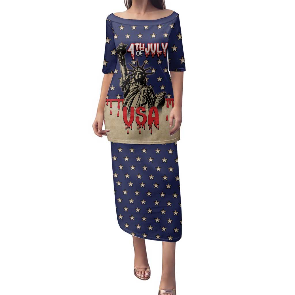 Personalized USA 4th Of July Family Matching Puletasi and Hawaiian Shirt We The People - Wonder Print Shop