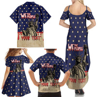 Personalized USA 4th Of July Family Matching Summer Maxi Dress and Hawaiian Shirt We The People - Wonder Print Shop