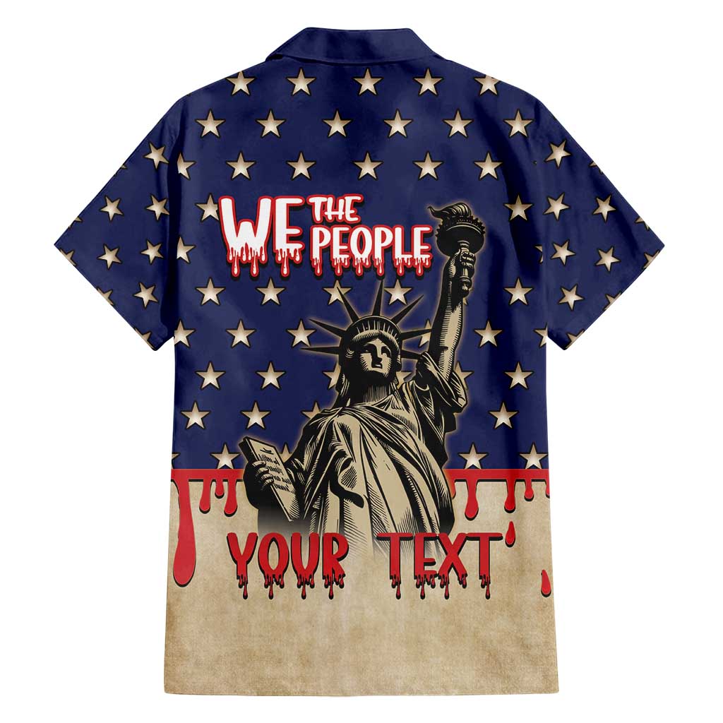 Personalized USA 4th Of July Family Matching Tank Maxi Dress and Hawaiian Shirt We The People - Wonder Print Shop