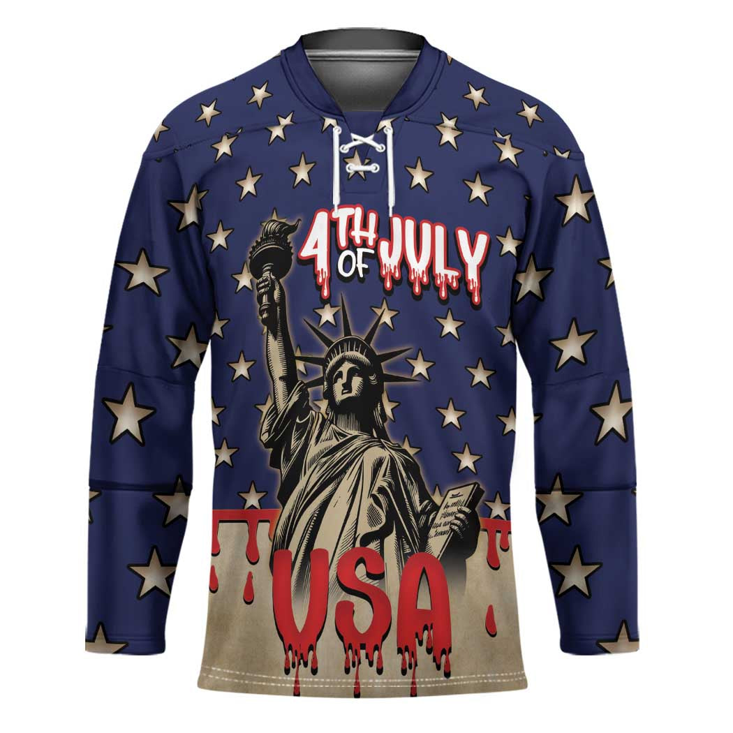 Personalized USA 4th Of July Hockey Jersey We The People - Wonder Print Shop