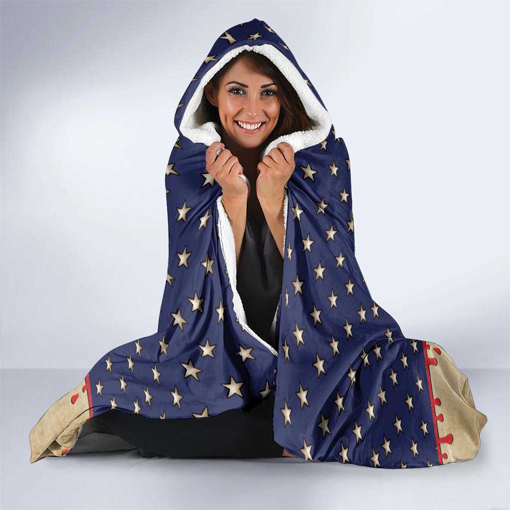 USA 4th Of July Hooded Blanket We The People - Wonder Print Shop