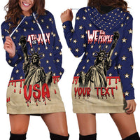 Personalized USA 4th Of July Hoodie Dress We The People - Wonder Print Shop