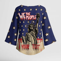 Personalized USA 4th Of July Kimono Sleeve Blouse We The People - Wonder Print Shop