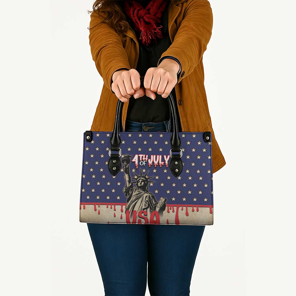 USA 4th Of July Leather Bag We The People - Wonder Print Shop
