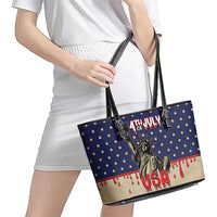 USA 4th Of July Leather Tote Bag We The People - Wonder Print Shop