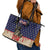 USA 4th Of July Leather Tote Bag We The People - Wonder Print Shop