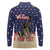 Personalized USA 4th Of July Long Sleeve Polo Shirt We The People - Wonder Print Shop