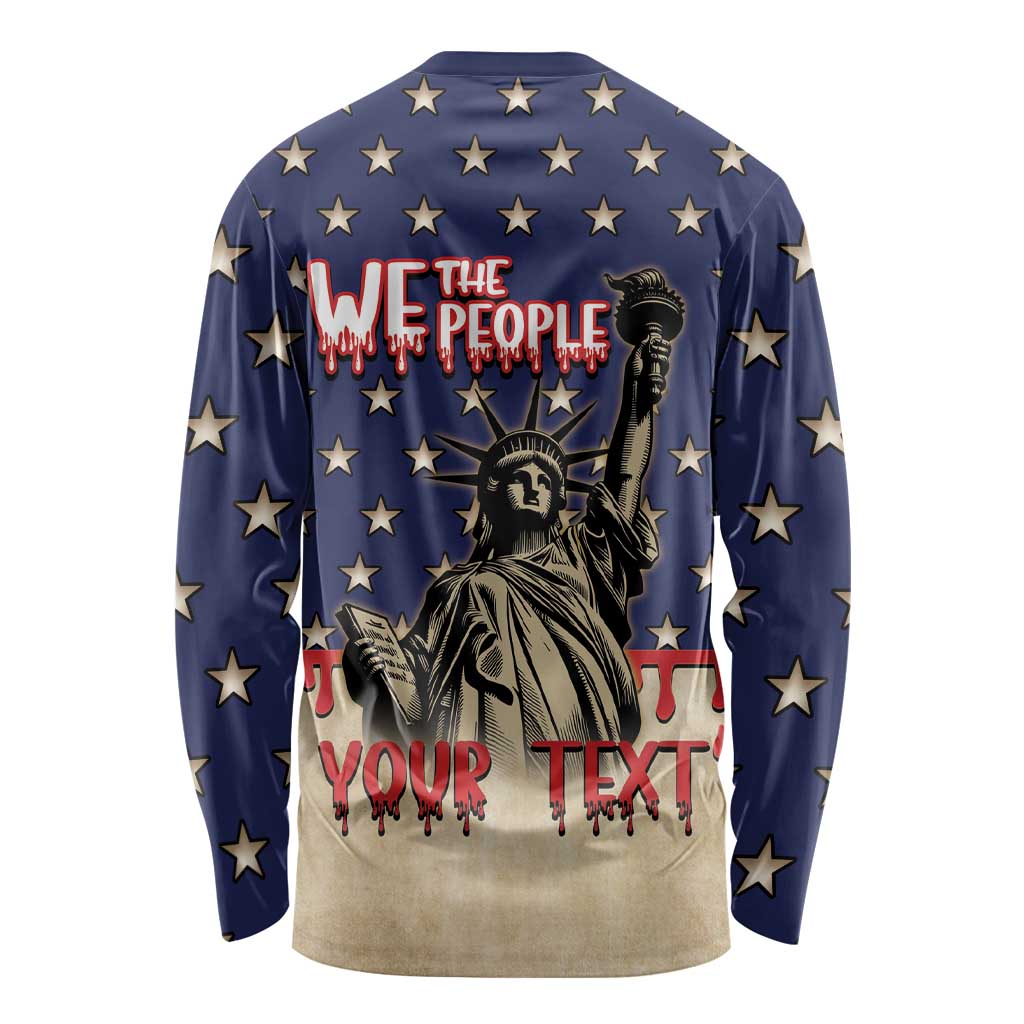 Personalized USA 4th Of July Long Sleeve Shirt We The People - Wonder Print Shop