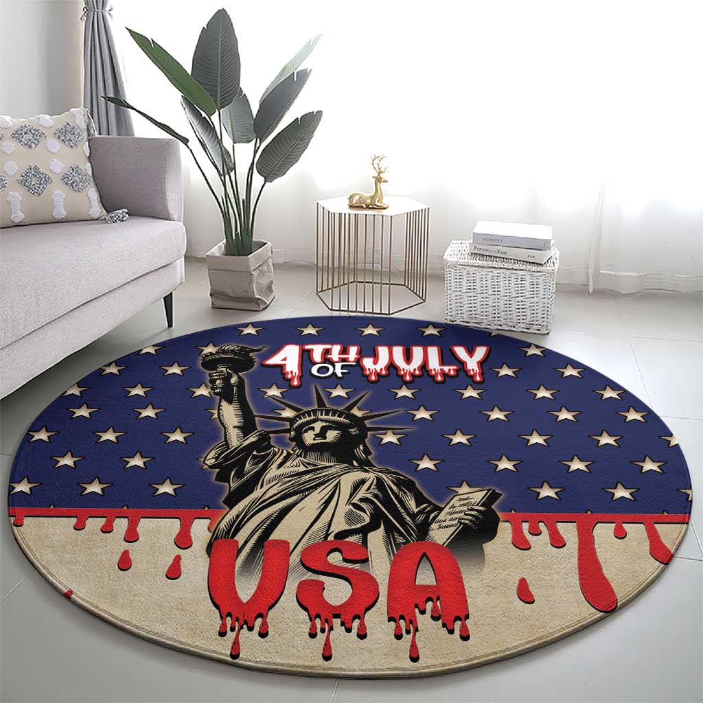 USA 4th Of July Round Carpet We The People - Wonder Print Shop