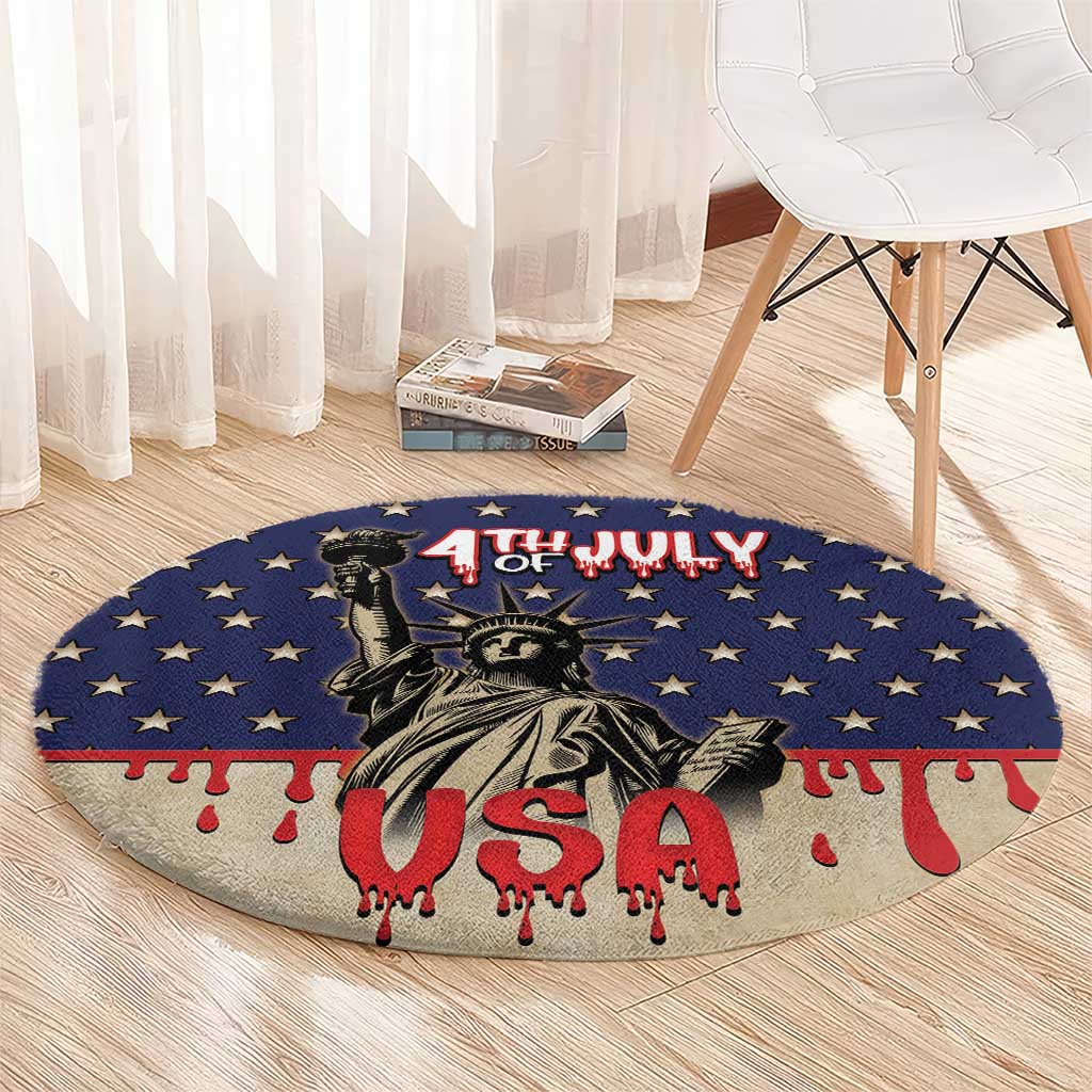 USA 4th Of July Round Carpet We The People - Wonder Print Shop