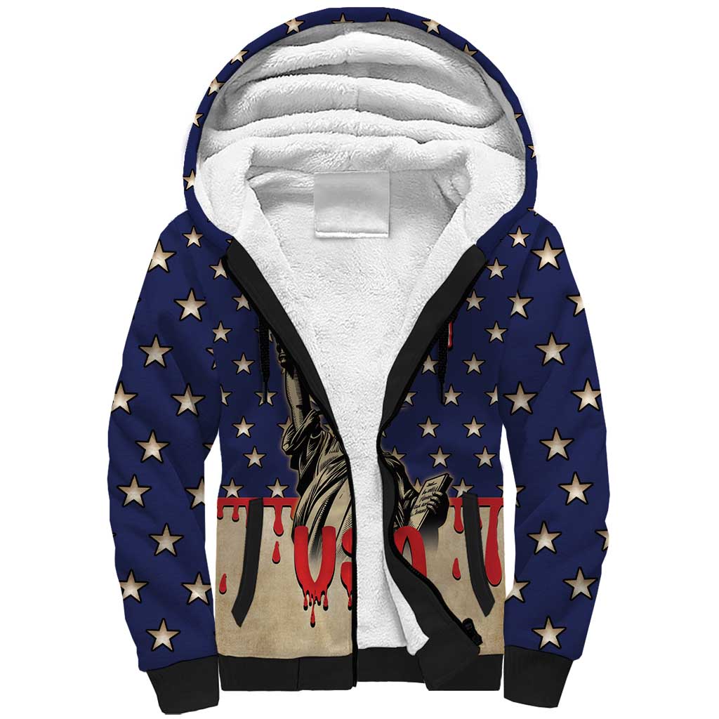 Personalized USA 4th Of July Sherpa Hoodie We The People - Wonder Print Shop