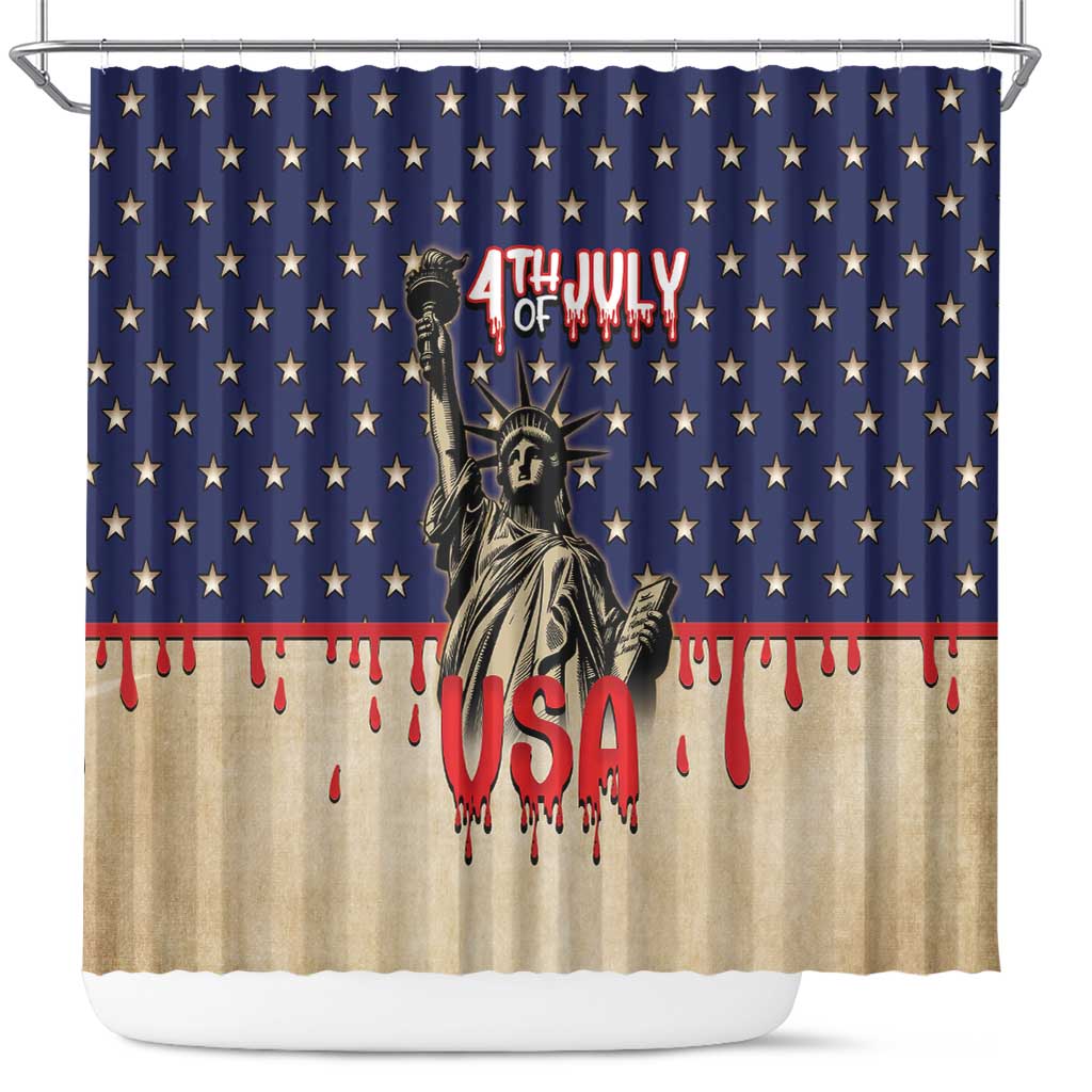 USA 4th Of July Shower Curtain We The People - Wonder Print Shop