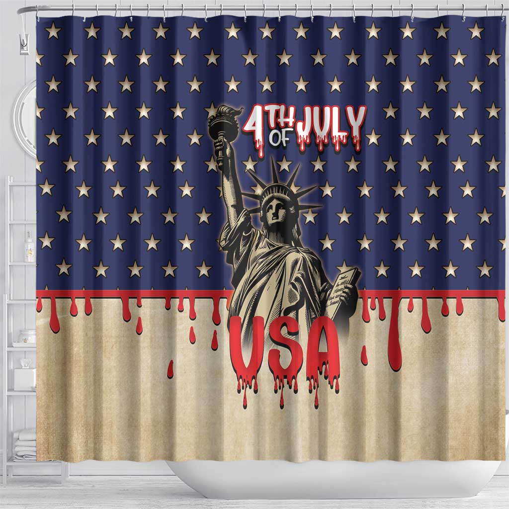 USA 4th Of July Shower Curtain We The People - Wonder Print Shop