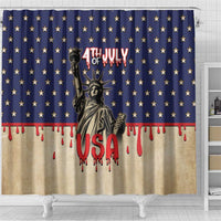 USA 4th Of July Shower Curtain We The People - Wonder Print Shop