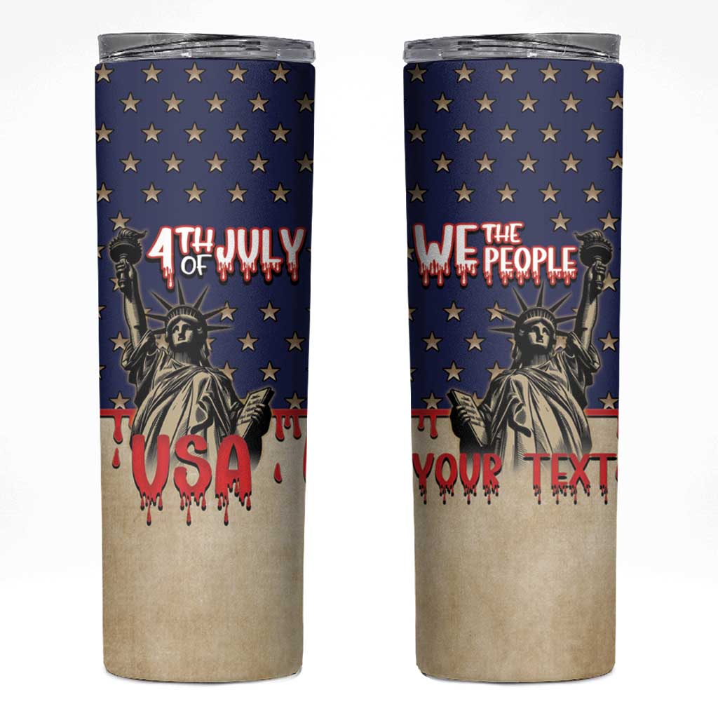 Personalized USA 4th Of July Skinny Tumbler We The People - Wonder Print Shop
