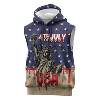 Personalized USA 4th Of July Sleeveless Hoodie We The People - Wonder Print Shop