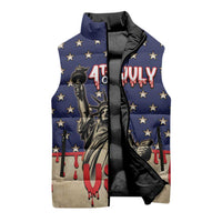 Personalized USA 4th Of July Sleeveless Puffer Jacket We The People - Wonder Print Shop
