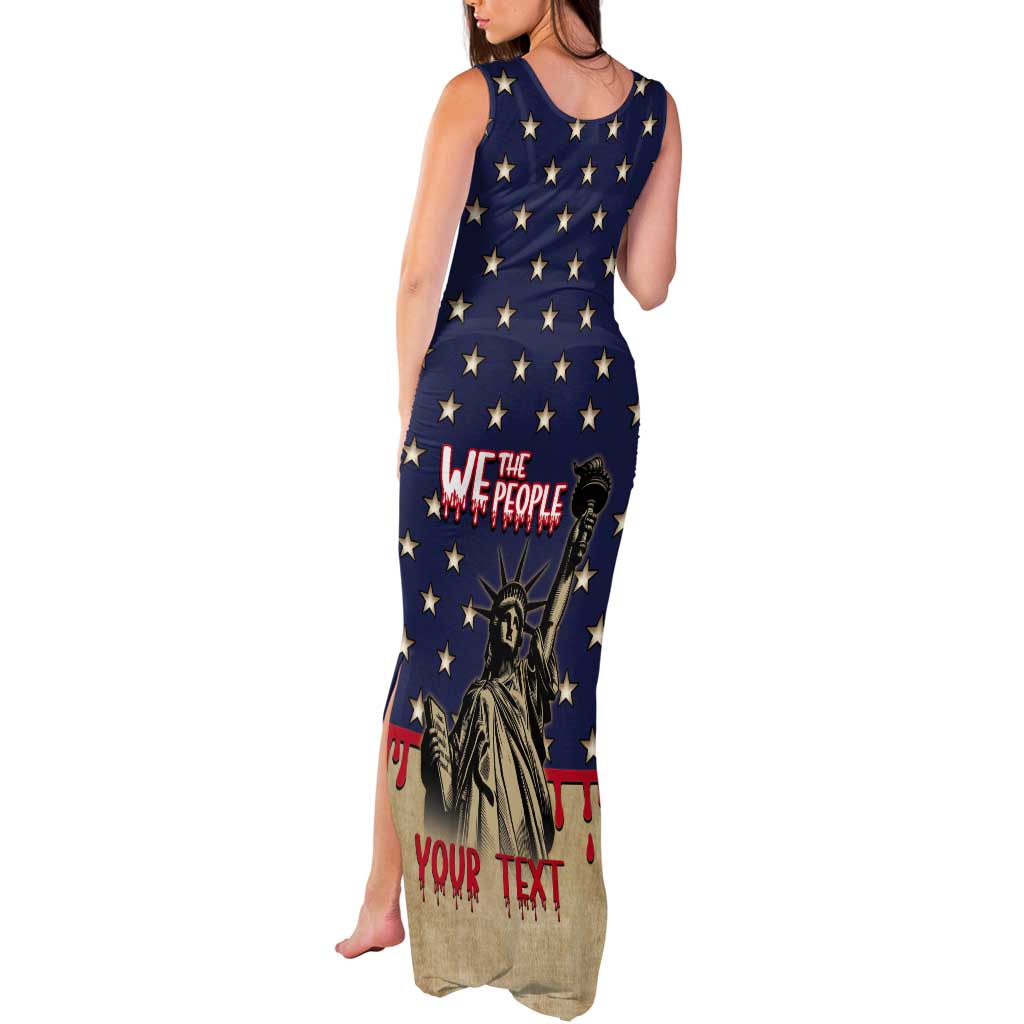 Personalized USA 4th Of July Tank Maxi Dress We The People - Wonder Print Shop
