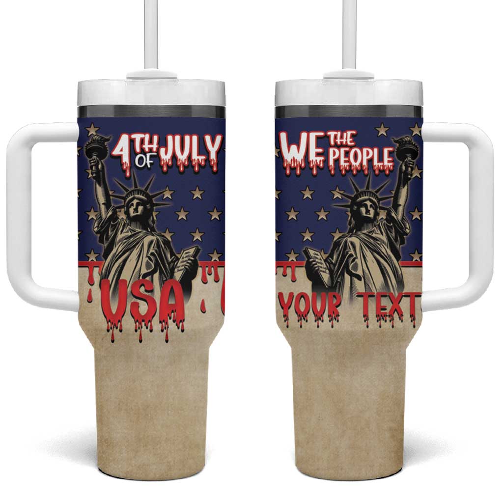 Personalized USA 4th Of July Tumbler With Handle We The People - Wonder Print Shop