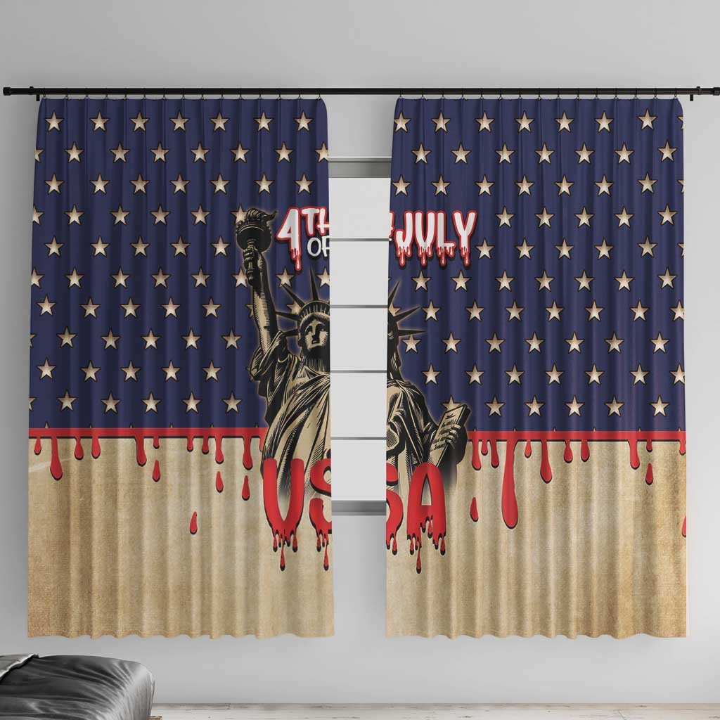 USA 4th Of July Window Curtain We The People - Wonder Print Shop