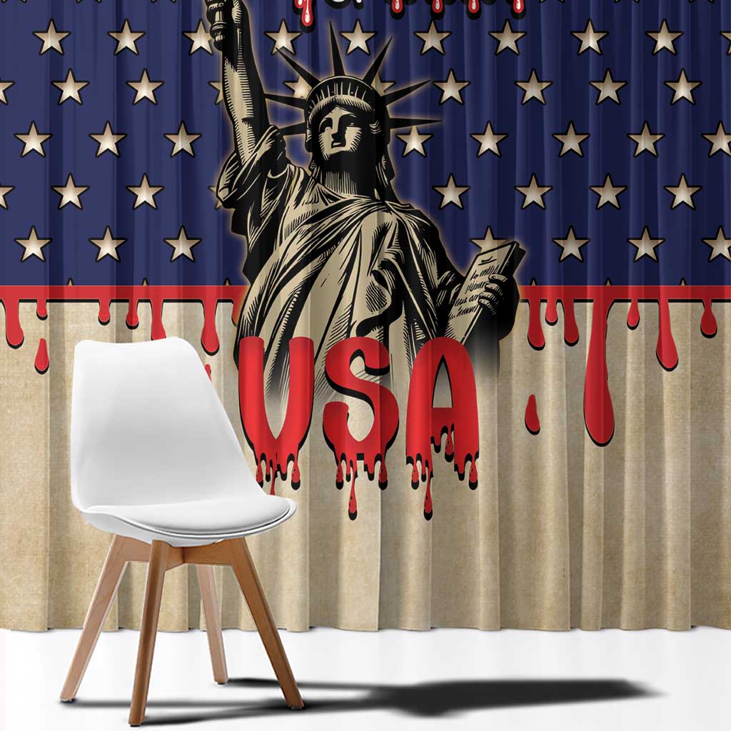 USA 4th Of July Window Curtain We The People - Wonder Print Shop