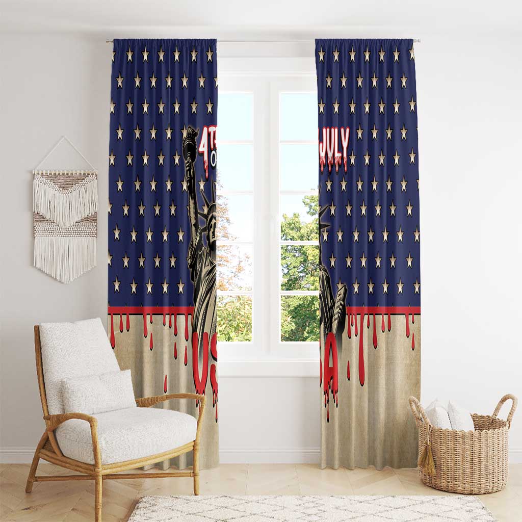 USA 4th Of July Window Curtain We The People - Wonder Print Shop