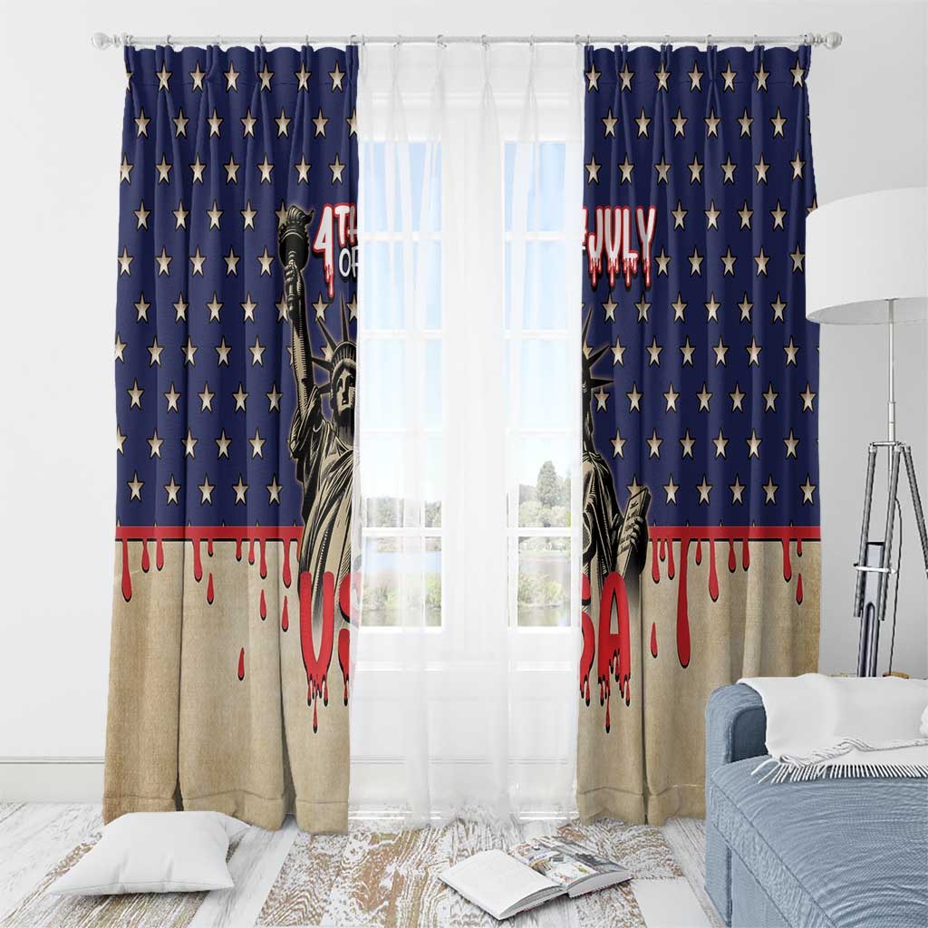 USA 4th Of July Window Curtain We The People - Wonder Print Shop