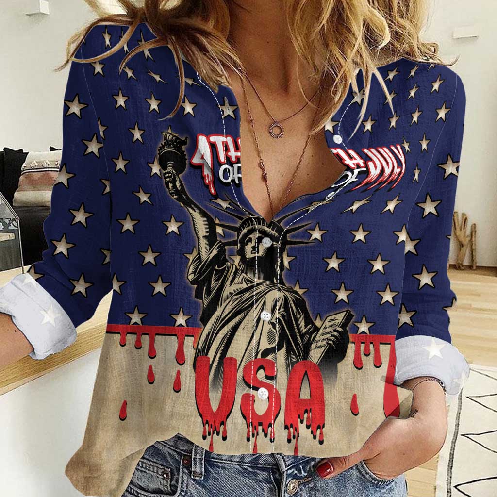 Personalized USA 4th Of July Women Casual Shirt We The People - Wonder Print Shop