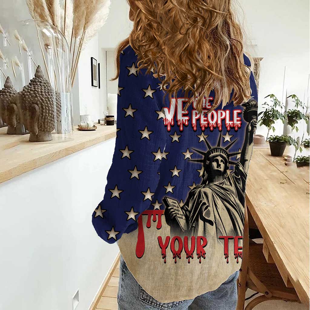 Personalized USA 4th Of July Women Casual Shirt We The People - Wonder Print Shop
