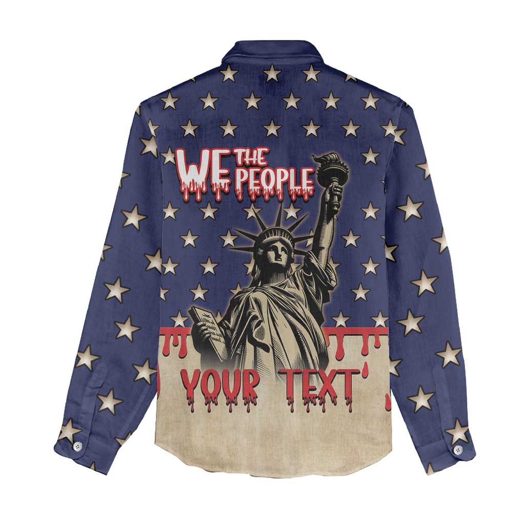 Personalized USA 4th Of July Women Casual Shirt We The People - Wonder Print Shop