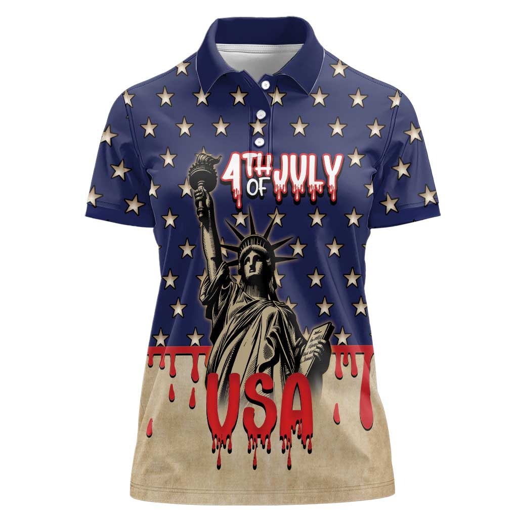 Personalized USA 4th Of July Women Polo Shirt We The People - Wonder Print Shop