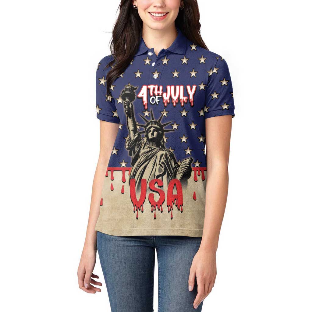 Personalized USA 4th Of July Women Polo Shirt We The People - Wonder Print Shop