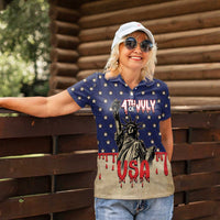 Personalized USA 4th Of July Women Polo Shirt We The People - Wonder Print Shop