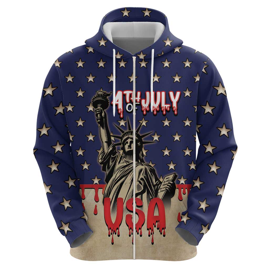 Personalized USA 4th Of July Zip Hoodie We The People - Wonder Print Shop