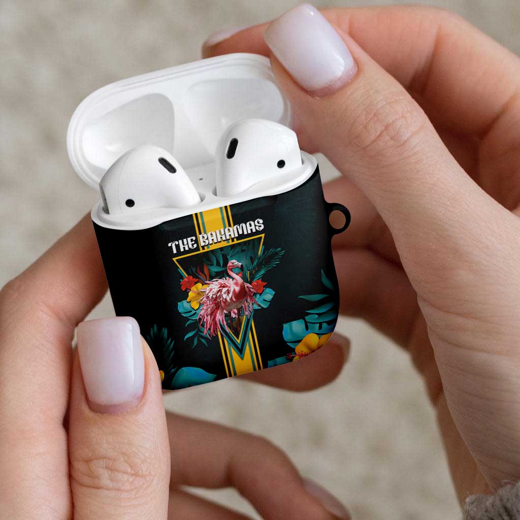 The Bahamas AirPods Case The Flamingo Tropical Flowers - Wonder Print Shop