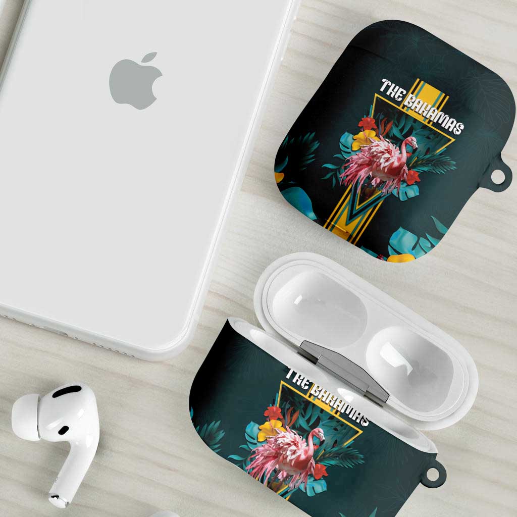 The Bahamas AirPods Case The Flamingo Tropical Flowers - Wonder Print Shop
