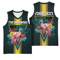 Personalized The Bahamas Basketball Jersey The Flamingo Tropical Flowers - Wonder Print Shop