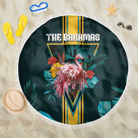 The Bahamas Beach Blanket The Flamingo Tropical Flowers - Wonder Print Shop