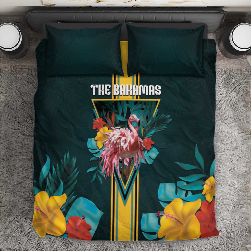 The Bahamas Bedding Set The Flamingo Tropical Flowers - Wonder Print Shop