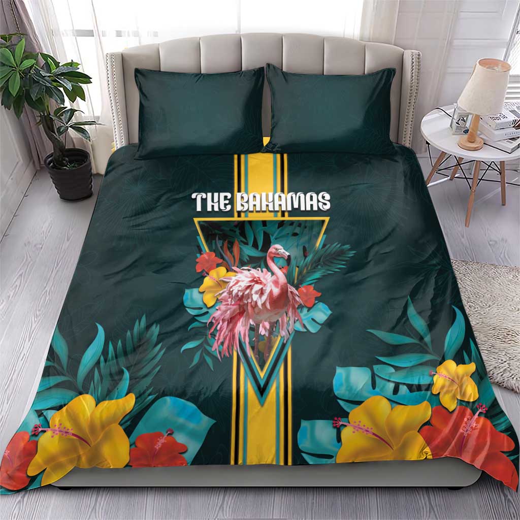 The Bahamas Bedding Set The Flamingo Tropical Flowers - Wonder Print Shop