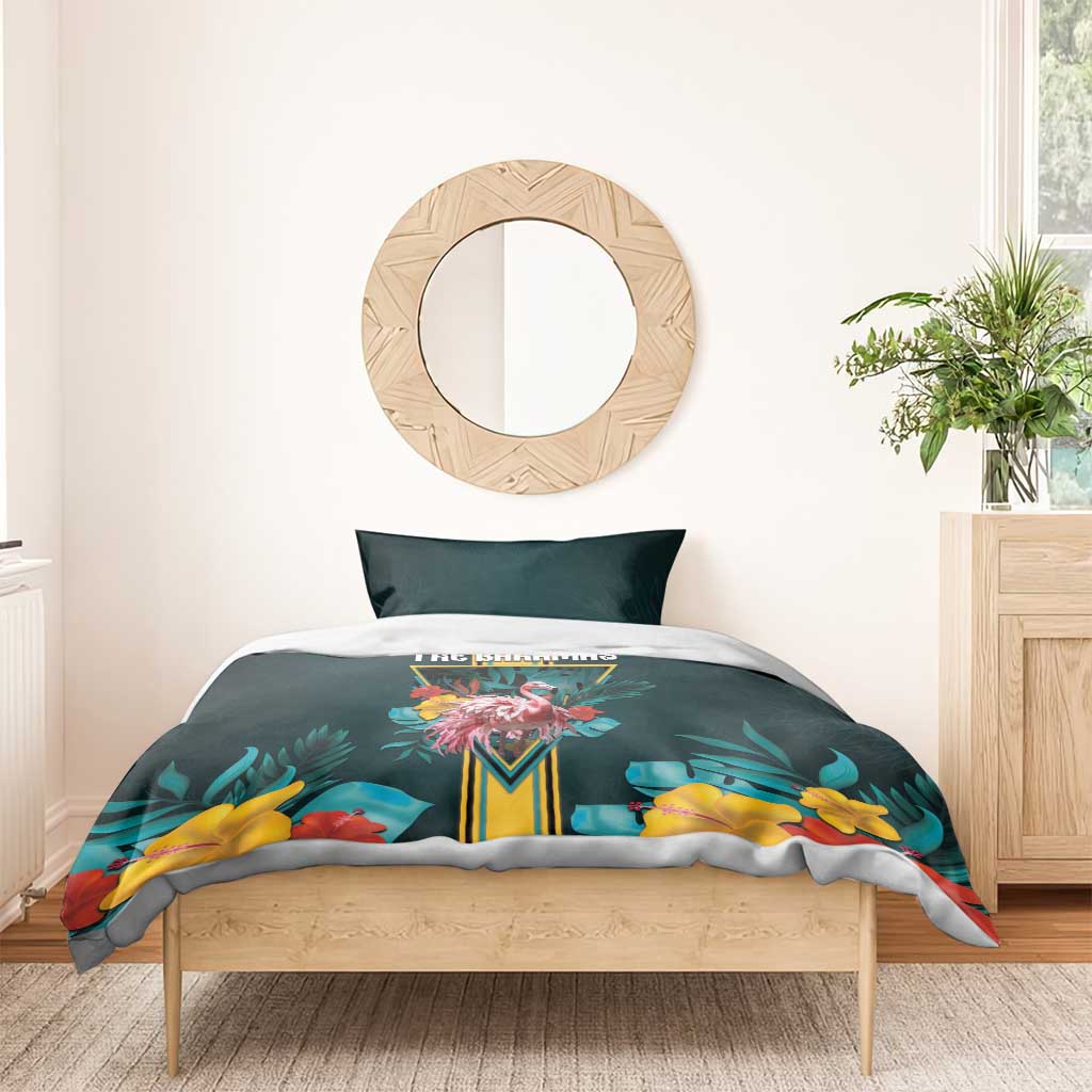 The Bahamas Bedding Set The Flamingo Tropical Flowers - Wonder Print Shop