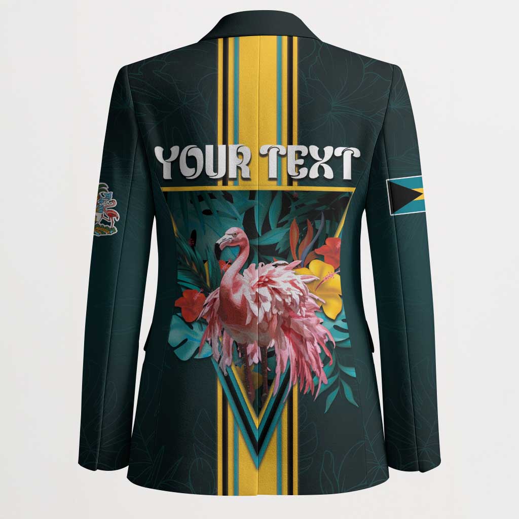 Personalized The Bahamas Blazer The Flamingo Tropical Flowers - Wonder Print Shop