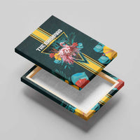 The Bahamas Canvas Wall Art The Flamingo Tropical Flowers - Wonder Print Shop