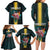 Personalized The Bahamas Family Matching Long Sleeve Bodycon Dress and Hawaiian Shirt The Flamingo Tropical Flowers - Wonder Print Shop