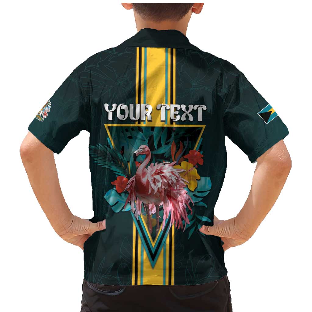 Personalized The Bahamas Family Matching Mermaid Dress and Hawaiian Shirt The Flamingo Tropical Flowers - Wonder Print Shop