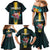 Personalized The Bahamas Family Matching Mermaid Dress and Hawaiian Shirt The Flamingo Tropical Flowers - Wonder Print Shop
