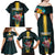 Personalized The Bahamas Family Matching Off Shoulder Maxi Dress and Hawaiian Shirt The Flamingo Tropical Flowers - Wonder Print Shop
