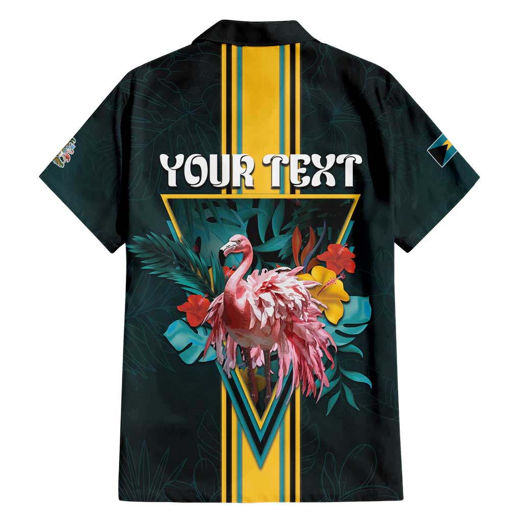 Personalized The Bahamas Family Matching Off Shoulder Maxi Dress and Hawaiian Shirt The Flamingo Tropical Flowers - Wonder Print Shop