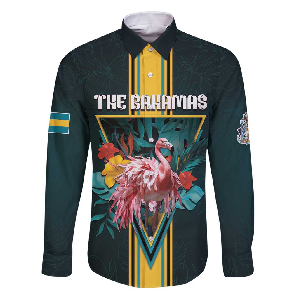 Personalized The Bahamas Family Matching Off Shoulder Short Dress and Hawaiian Shirt The Flamingo Tropical Flowers - Wonder Print Shop