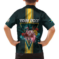 Personalized The Bahamas Family Matching Puletasi and Hawaiian Shirt The Flamingo Tropical Flowers - Wonder Print Shop
